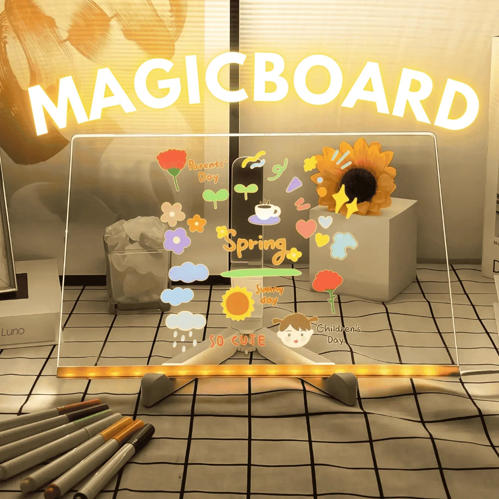 MagicBoard – Glødende LED-tegnebrett