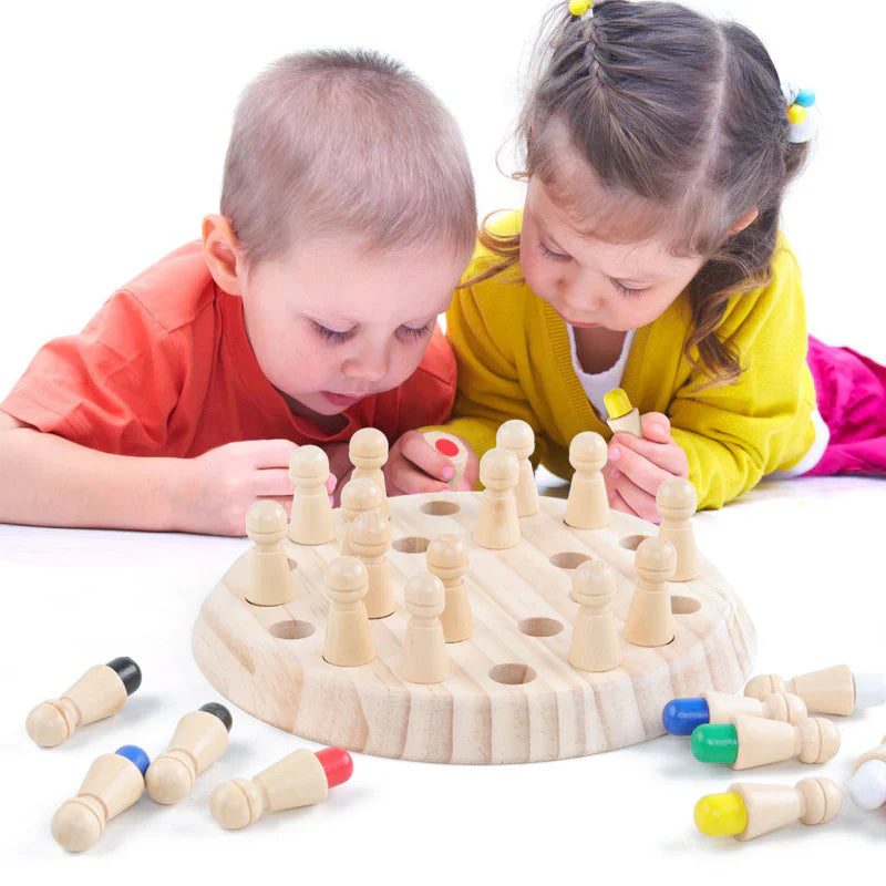Pedagogisk tre-memory sjakkspill